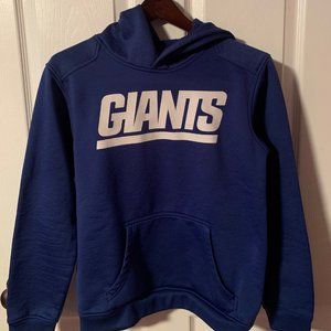 NY Giants Classic Logo Hoodie - Youth/Men's Small